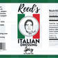 Reed's Italian Dressing Spicy Label