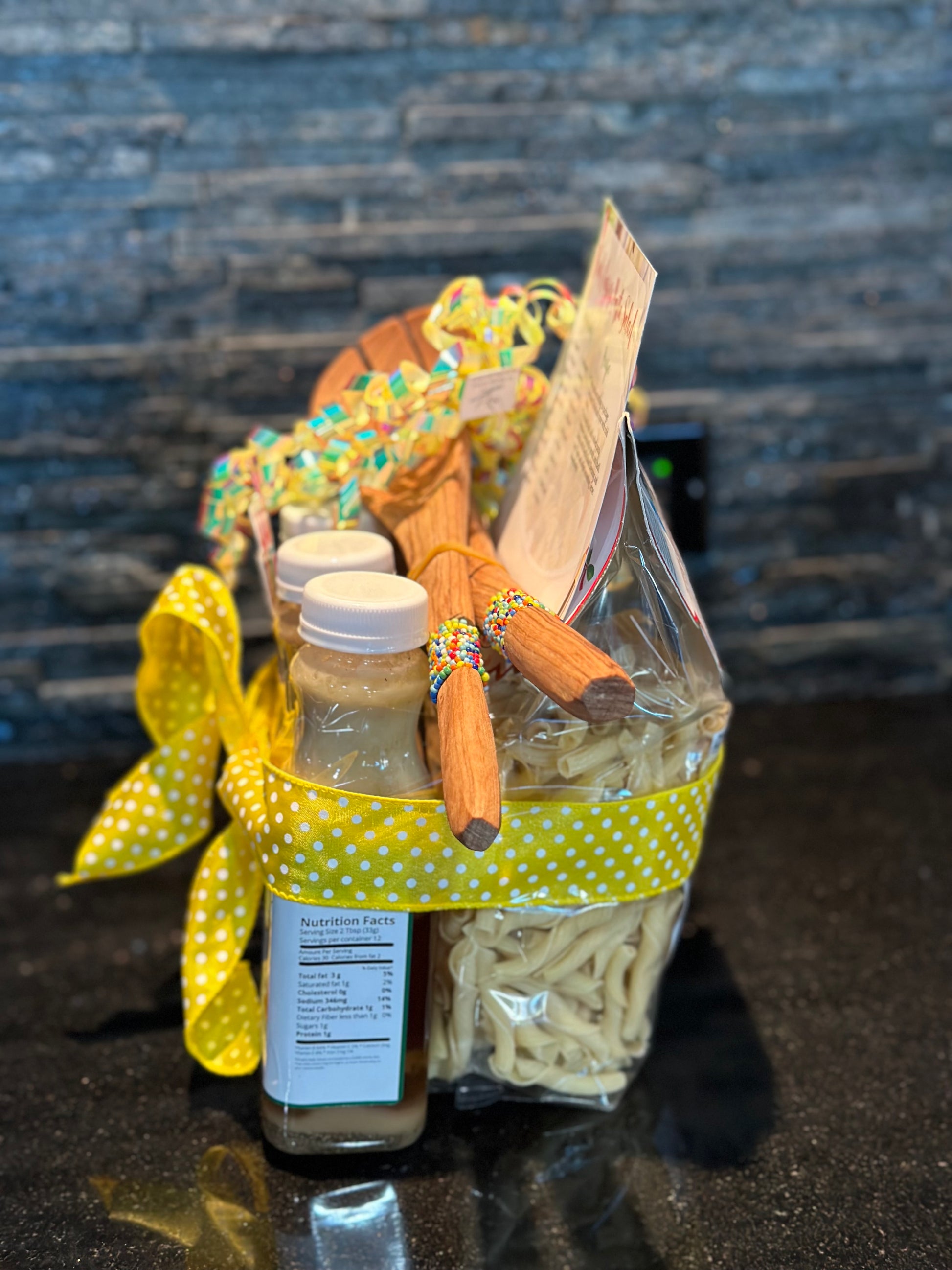 Side view, happy birthday gift bundle 