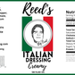 Reed's Italian Dressing | Creamy Recipe (Gallon)